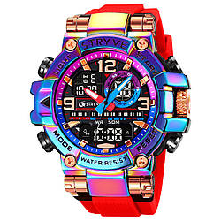 Чоловічий спортивний наручний годинник STRYVE світний, з календарем, водостійкий