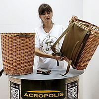 Прочная корзина - рюкзак для сбора грибов Acropolis