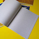 Зошит у клітинку,18 аркушів, кольорова обкладинка, LEADER, фото 2