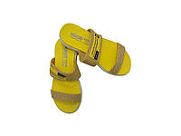Шлепанцы женские летние текстиль желтый 004 р.41 ТМ Yaprak shoes BP
