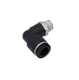 Фітинг цанговий PL8-01 Г-подібний, з різьбою 1/8" та отвором для трубки 8 мм (перехідник)