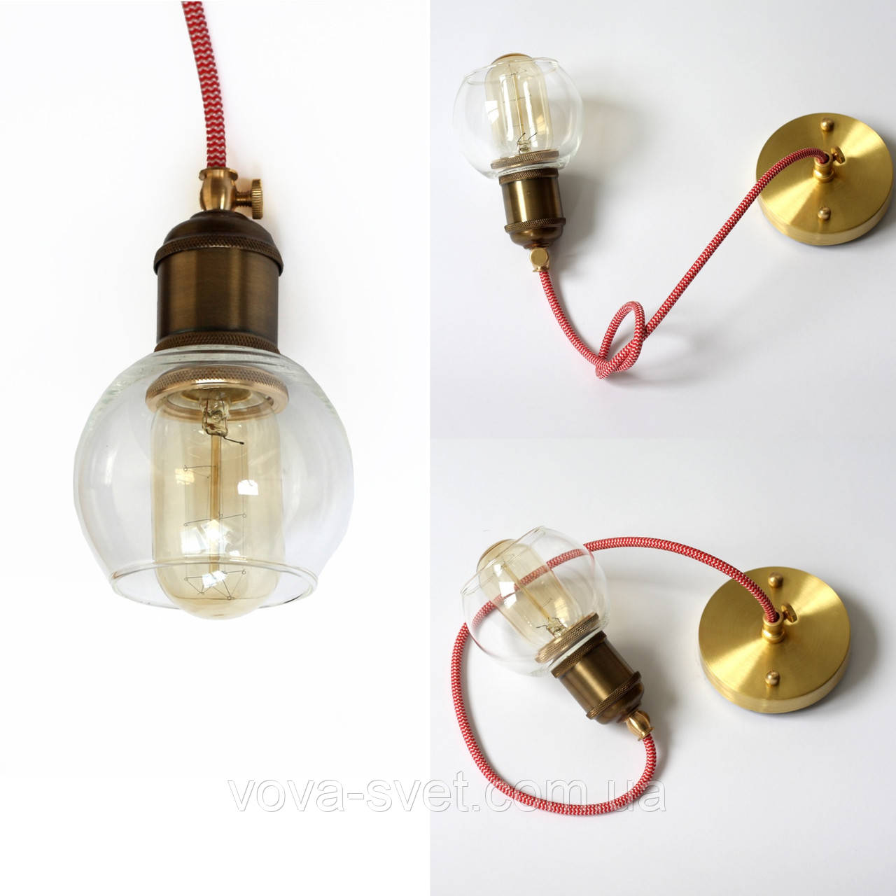 Светильник подвесной Loft Steampunk [ Pendant mini Bubble ] - фото 1 - id-p324368145