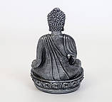 Підвічник Будда (просить) 20х12х12 см в сріблі, фото 8