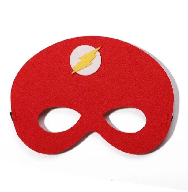 Дитяча маска Блискавка карнавальна one size червоний, фото 1