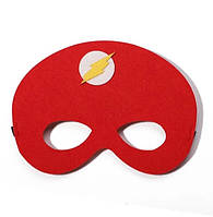 Детская маска Молния карнавальная 16 на 10 см красный