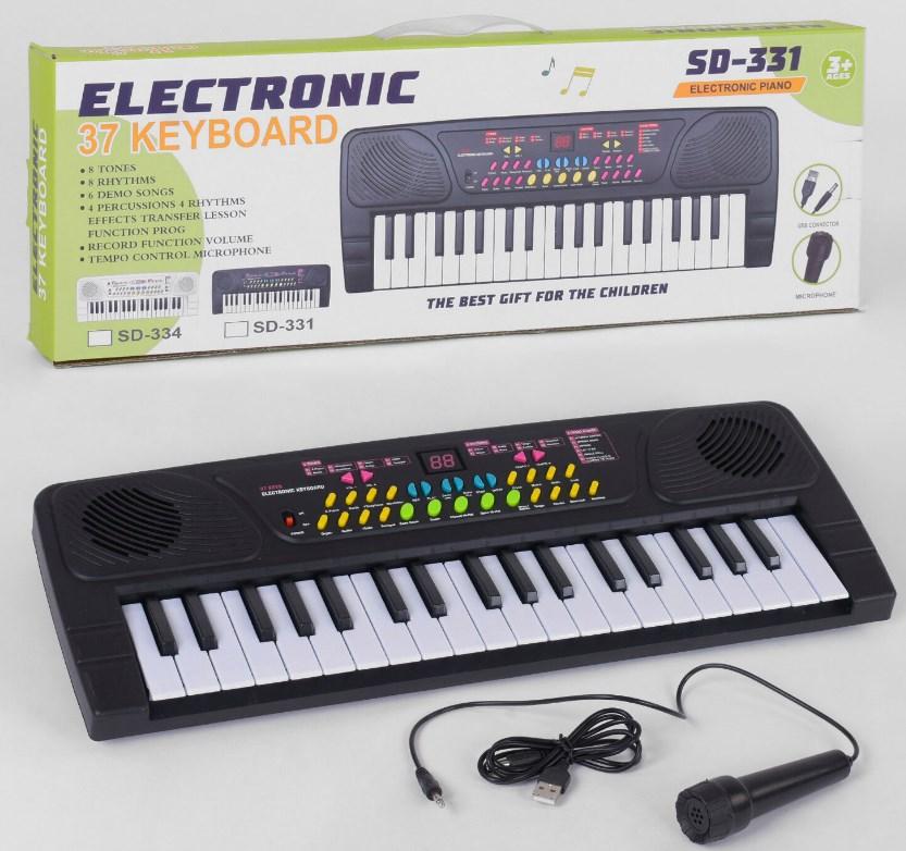 Дитячий синтезатор із мікрофоном Electronic piano