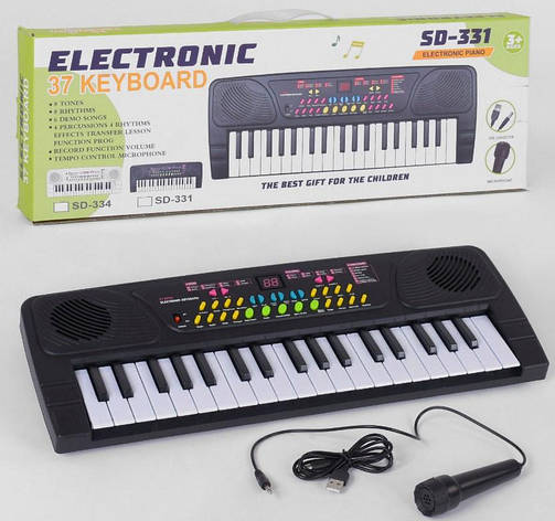 Дитячий синтезатор із мікрофоном Electronic piano, фото 1
