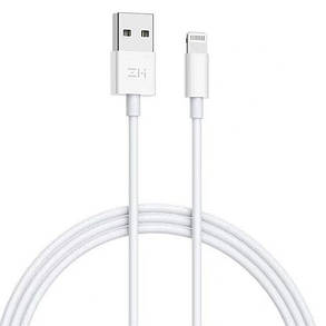 Кабель ZMI Cable USB to Lighting 2.4A 1.5m AL851 White, фото 1