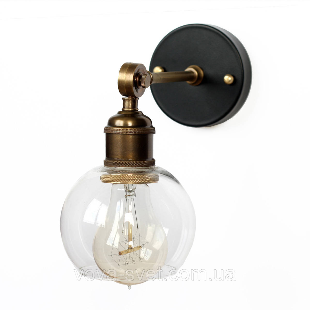 Настінно-стельовий світильник купол Loft Steampunk [ on Wall Ceiling mini Bubble ]