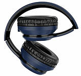 Бездротові накладні bluetooth навушники Hoco W28 Journey Синій, фото 3