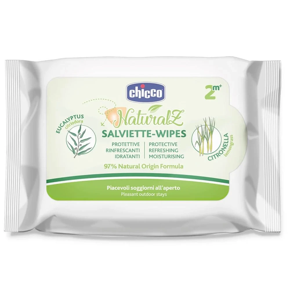 Серветки захисні від комарів Naturalz, 20 шт Chicco
