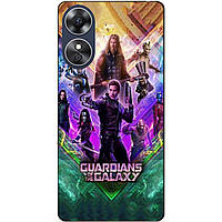 Силиконовый бампер чехол для Oppo A17 с рисунком Стражи Галактики Guardians of the Galaxy