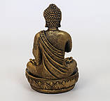 Підсвічник Будда (молиться) 20х12х12 см в бронзі, фото 4
