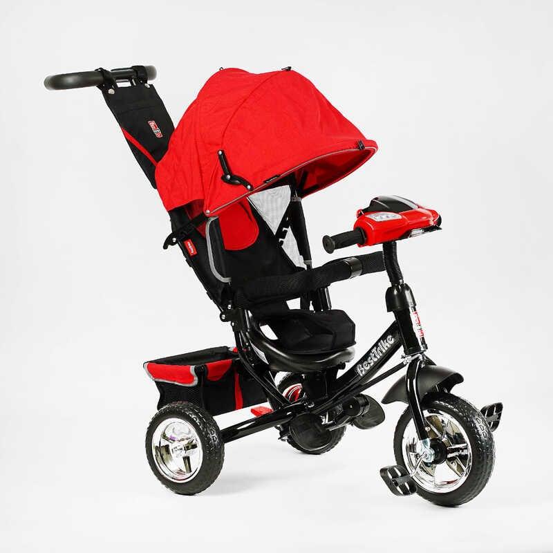 Дитячий триколісний велосипед із батьківською ручкою 6588-30-105 Best Trike колеса Піна, музична Фара