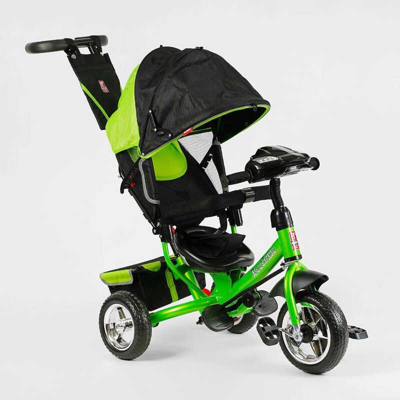 Дитячий триколісний велосипед з батьківською ручкою Best Trike 6588-35-609 колеса Піна, музична Фара