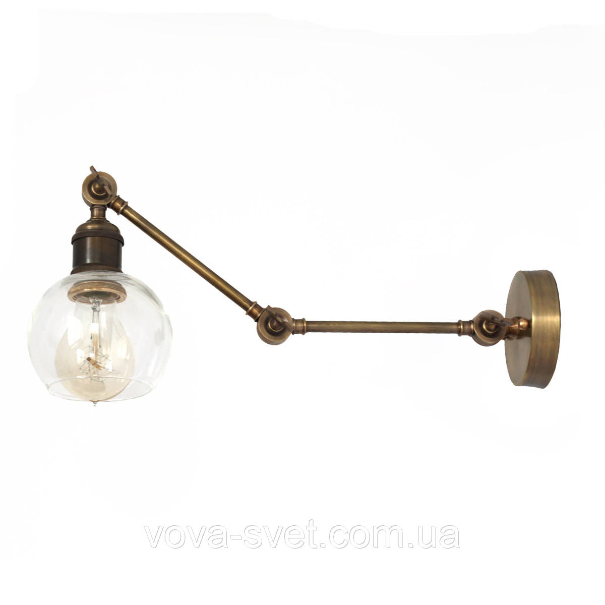 Настінно-стельовий світильник купол Loft Steampunk [ on Wall Ceiling mini Bubble ] (3- поворотний)
