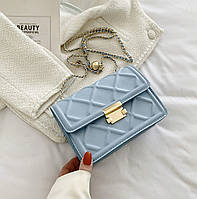 Женская сумка Экокожа 20х14х7 см. 5050 голубая