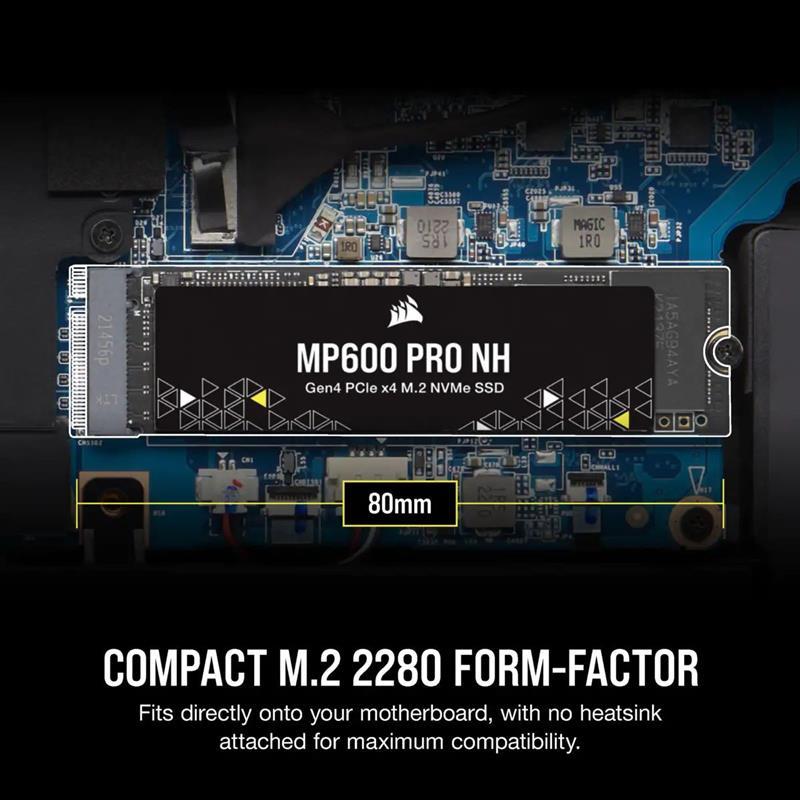 Накопичувач SSD 500 GB M.2 NVMe Corsair MP600 Pro NH M.2 2280 PCIe Gen4.0 x4 3D TLC (CSSD-F0500GBMP600PNH) - фото 4 - id-p1880500302