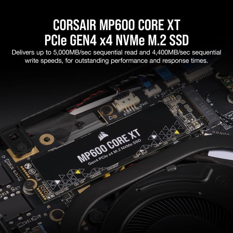 Накопитель SSD 1TB M.2 NVMe Corsair MP600 Core XT M.2 2280 PCIe Gen4.0 x4 3D QLC (CSSD-F1000GBMP600CXT) - фото 3 - id-p1880500303