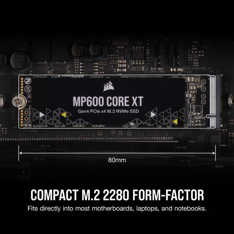 Накопитель SSD 1TB M.2 NVMe Corsair MP600 Core XT M.2 2280 PCIe Gen4.0 x4 3D QLC (CSSD-F1000GBMP600CXT) - фото 6 - id-p1880500303