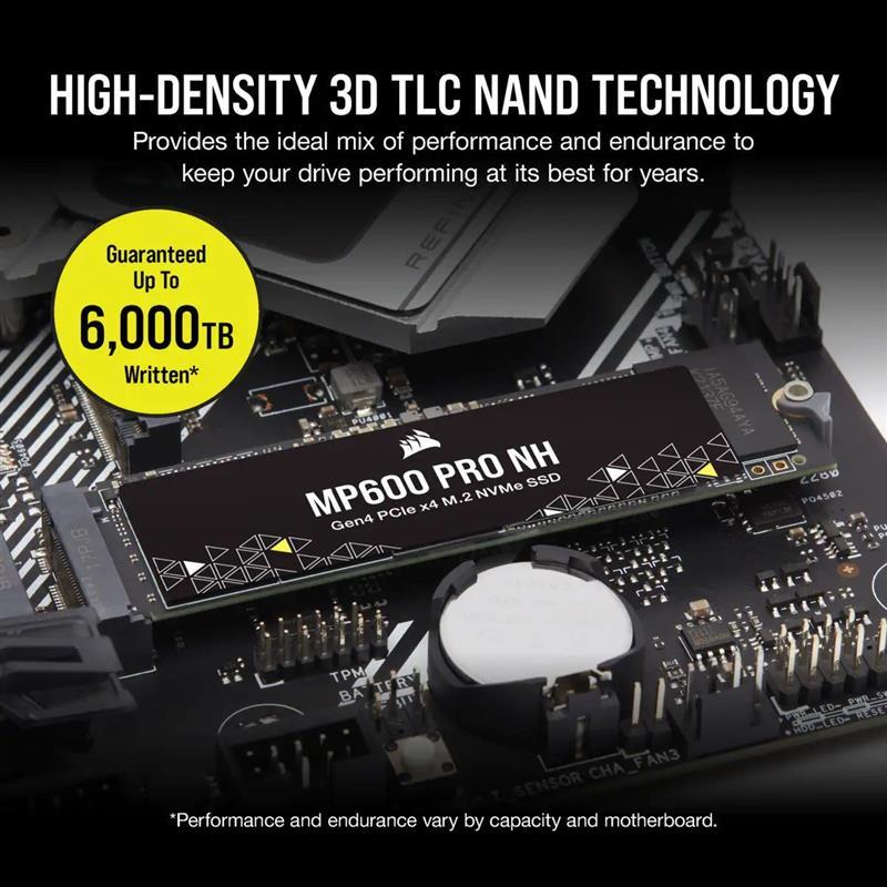 Накопитель SSD 1TB M.2 NVMe Corsair MP600 Pro NH M.2 2280 PCIe Gen4.0 x4 3D TLC (CSSD-F1000GBMP600PNH) - фото 5 - id-p1880500305