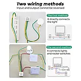 Бездротовий розумний Wi-Fi вимикач Aubess 16А оригінал, фото 6