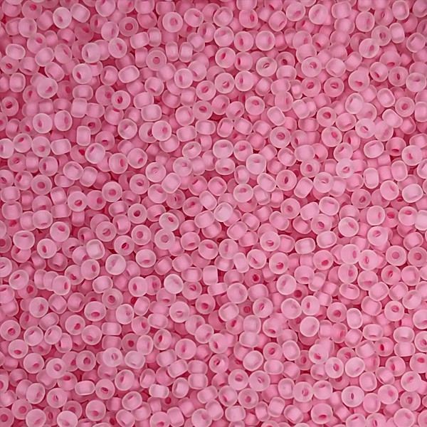 Бісер чеський Preciosa10, 5 г, 38394, рожевий, матовий, фарбований із середини, фото 1