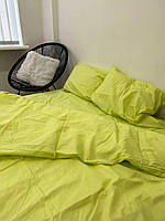 Комплект постельного белья  Бязь голд люкс Лимонный 1 Евро размер 200х220