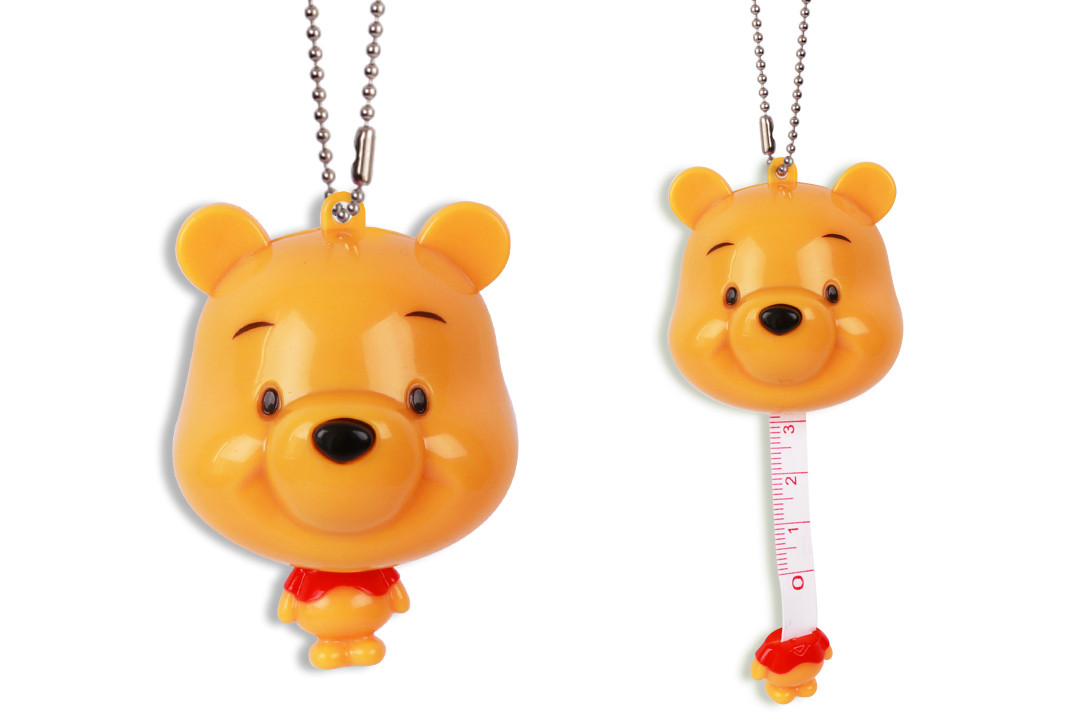 Сантиметр, мультяшний Вінні, жовтий 1м, фото 1