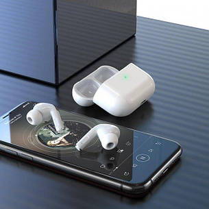 Безпровідні навушники безпровідні з мікрофоном Borofone BW04 Bluetooth White (BW04), фото 3