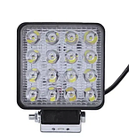 Фара LED квадратна 48W 16 діодів 8.5 см х 8.5 см х1.5 см Mini Стробоскоп, фото 7