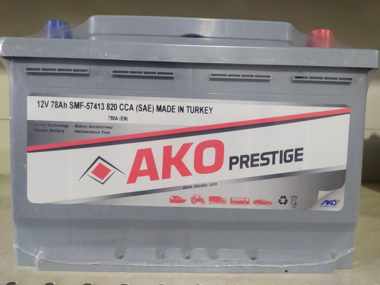 Акумулятор Ako Prestige 78 Ah 780 A R+, фото 1