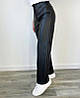 Прямі шкіряні брюки жіночі "Bono"I Батал, фото 5