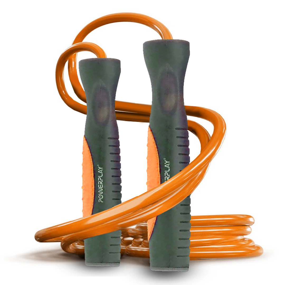 Скакалка PowerPlay 4204 Classic Jump Rope Помаранчева (2,7m.)