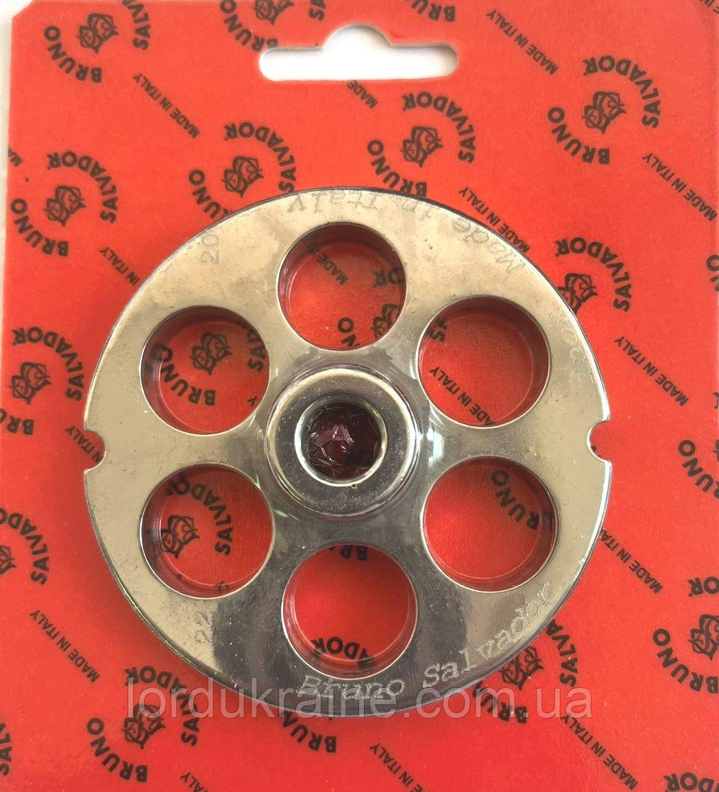 Решітка 20 мм з носиком для м'ясорубки модель Enterprise 22 SIRMAN, FAMA, FIMAR і ін., фото 1