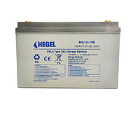 Гелевий акумулятор 100 Ah HEGEL HG12V100Ah для безперебійного живлення