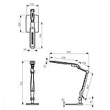 Настільна світлодіодна лампа Z-LIGHT ZL50082 10 W BLACK 3000/4500/6500K, фото 3