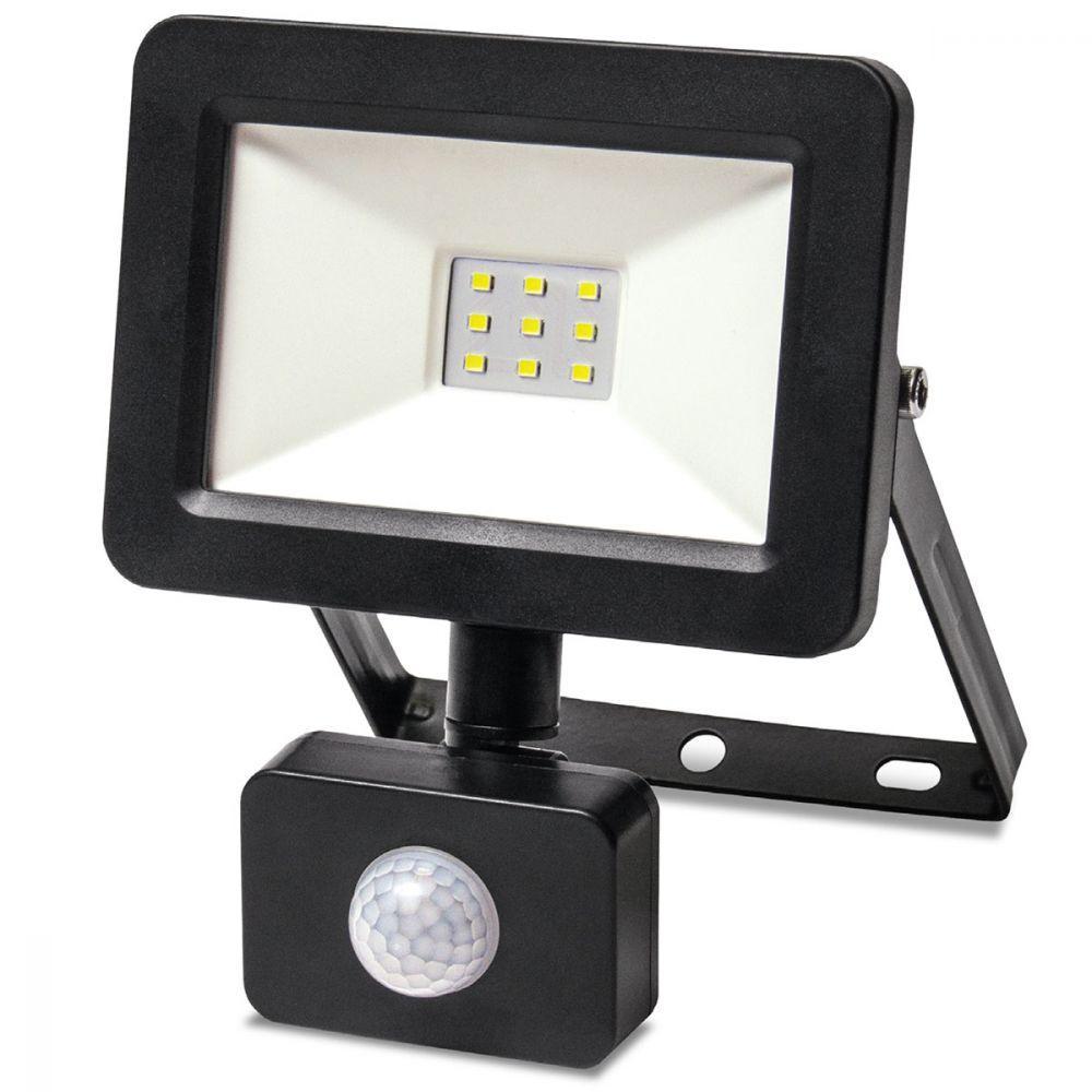 Світлодіодний прожектор Vestum LED 10 Вт 800-1000 Лм 6500 K 220 V IP65 з датчиком руху (1-VS-3009), фото 1