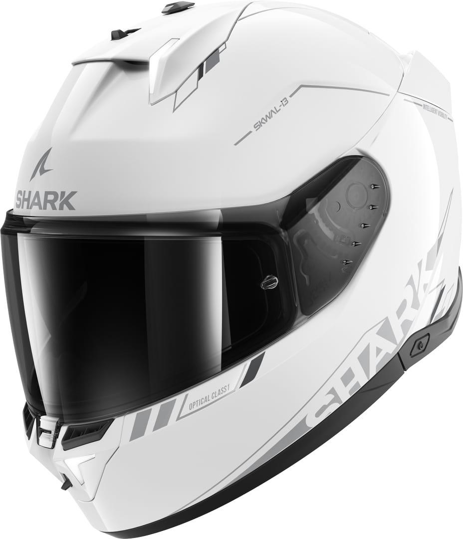 Мотошолом Shark Skwal i3 Білий - LED