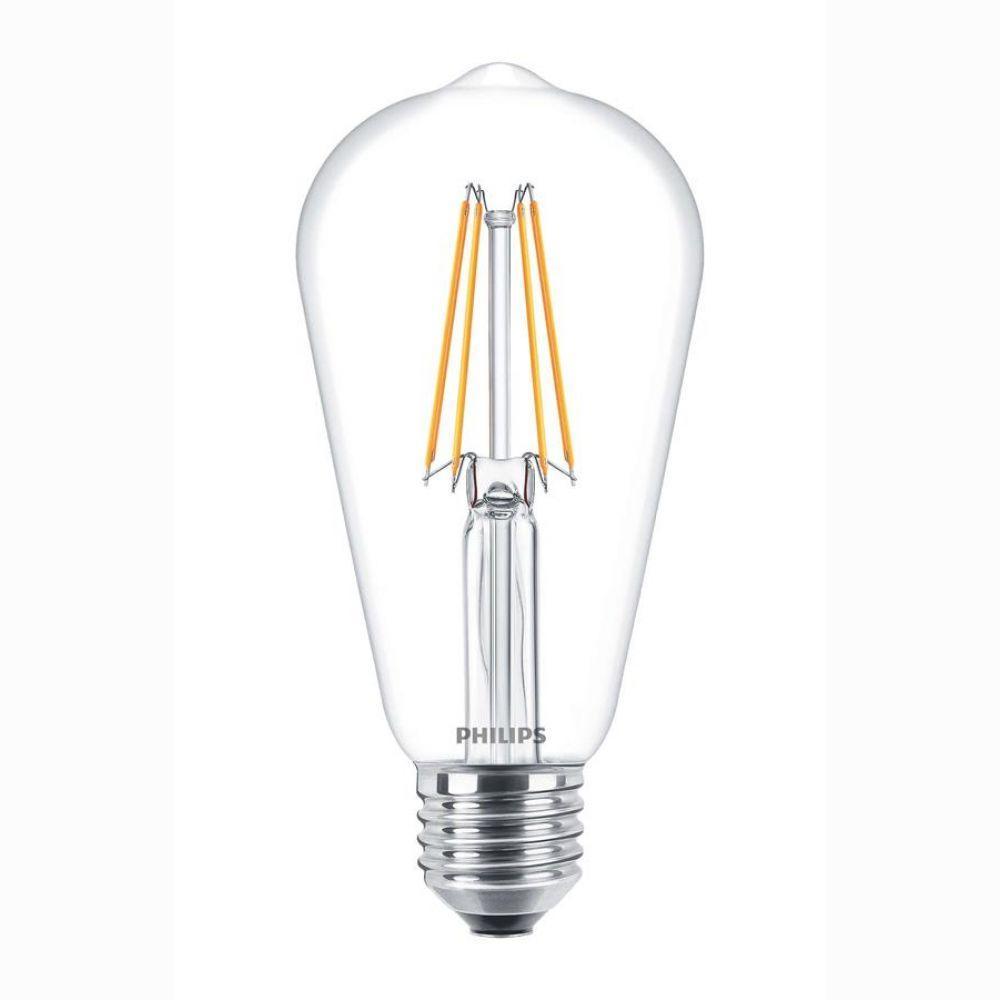 Лампа світлодіодна декоративна Philips LED Fila ND E27 6-70 W 2700 K 230V ST64 CL Тепло-білий