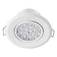Світильник точковий вбудований Philips 47040 LED 5 W 2700 K White Тепло-білий