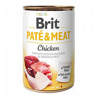 Влажный корм для собак Brit Pate & Meat с курицей, 400 г