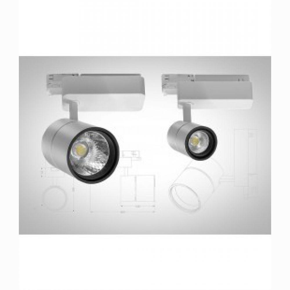 Трековий світильник Ledlife Retail 10 Вт (LTR-10-W-36-3P) Тепло-білий, фото 1