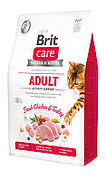 Сухой корм для кошек, живущих на улице Brit Care Cat GF Adult Activity Support, 2 кг