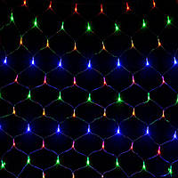 Гірлянда світлодіодна VENOM "Сітка" 200 LED, білий дріт (LS-GRID-200LED-WC) Синій