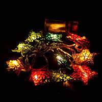 Гірлянда світлодіодна VENOM "Зірка" 10 LED RGB на батарейках АА, білий дріт (LS-B-STAR-10LED-WC-RGB) — 2 шт.