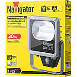 Світлодіодний прожектор Navigator 30 Вт 4000 K сірий, фото 4