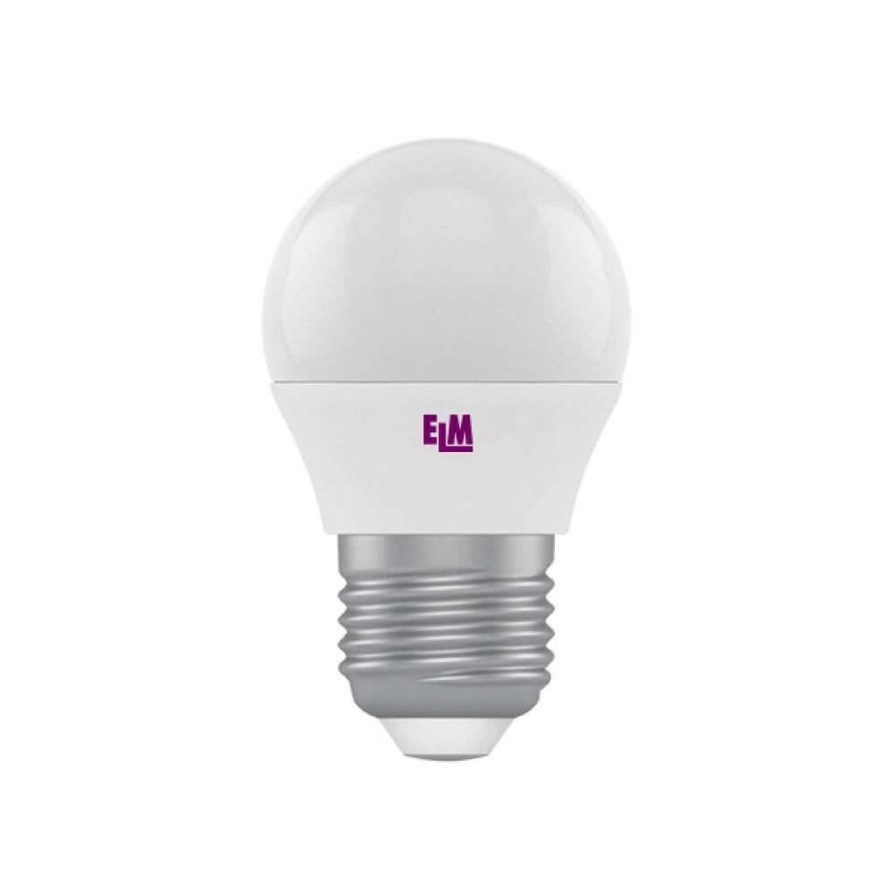 Світлодіодна лампа ELM D45 7 W PA10L E27 4000 (18-0116) Білий