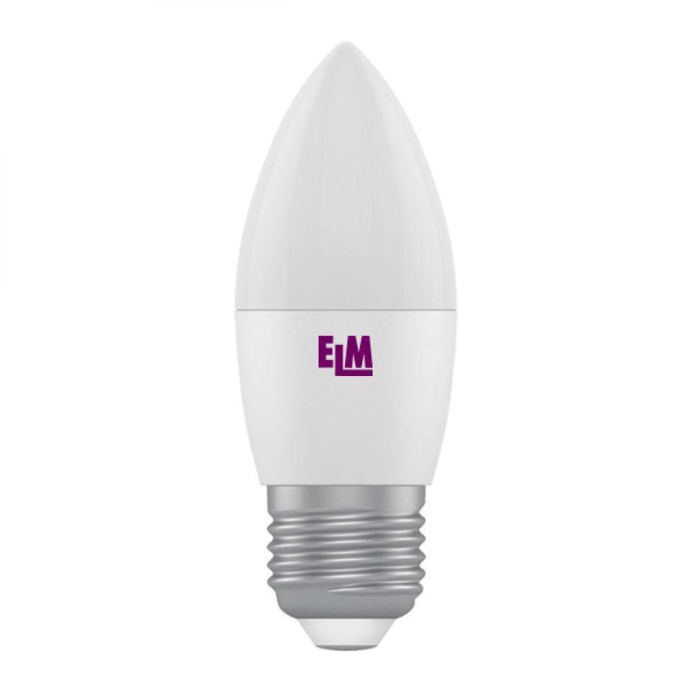 Світлодіодна лампа ELM С37 6W PA10 E27 4000 ELM (18-0050) Білий