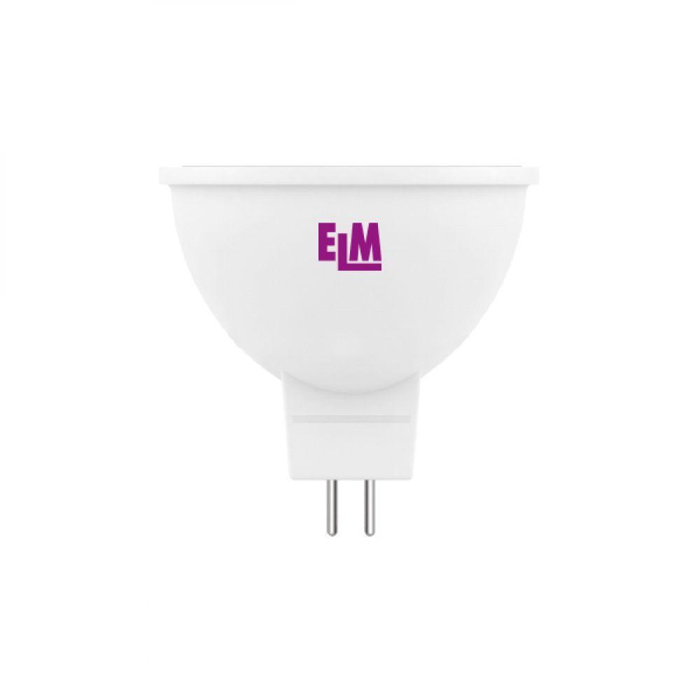 Світлодіодна лампа ELM MR16 5W PA10L GU5.3 3000 120 гр. (18-0066) Тепло-білий, фото 1
